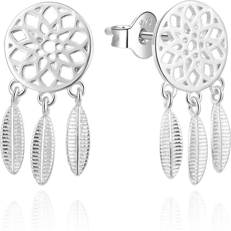 Beneto Jemné strieborné náušnice Lapače snov AGUP2128L 66583733