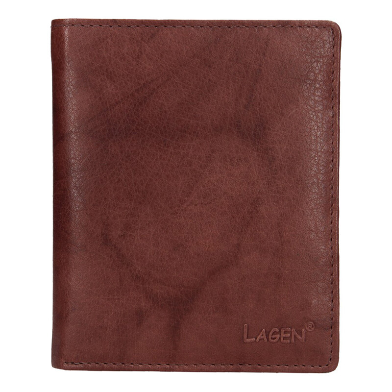 Lagen Pánska kožená peňaženka 1108/L hnedá