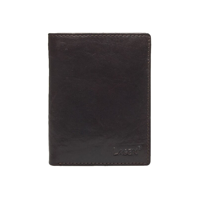 Lagen Pánska kožená peňaženka 2001/T tmavo hnedá