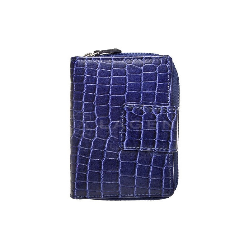 Lagen Dámska kožená peňaženka 9501/C modra