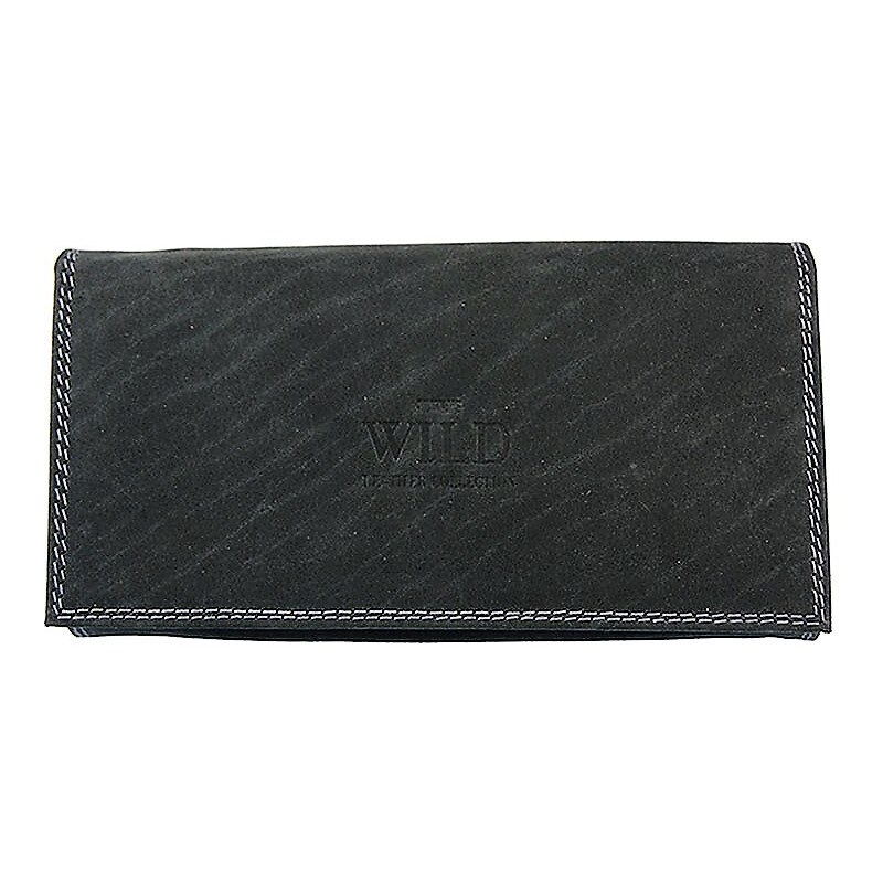 WILD Dámska kožená peňaženka N22-MH čierna
