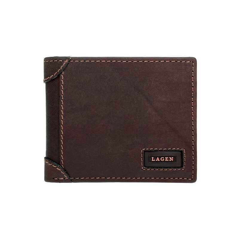 Lagen Pánska kožená peňaženka LG-1123 hnedá