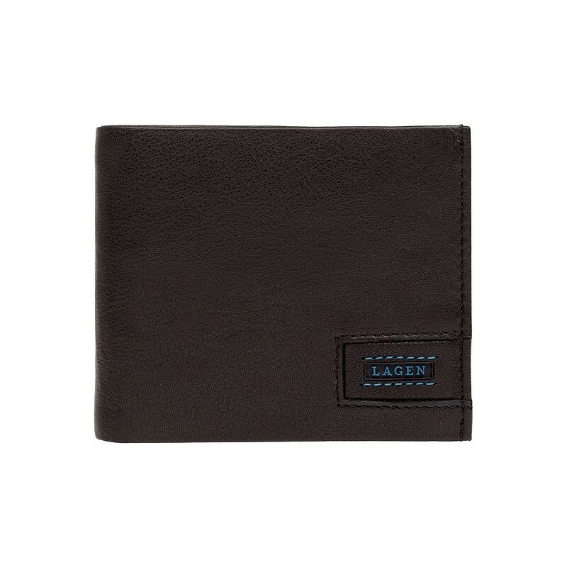 Lagen Pánska kožená peňaženka LG-1125 čierna