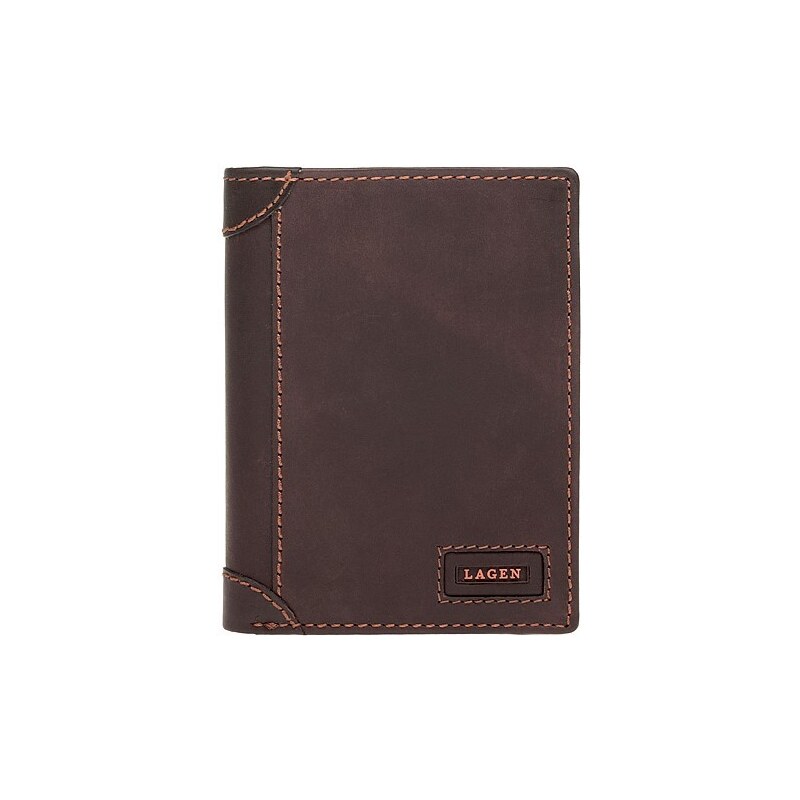 Lagen Pánska kožená peňaženka LG-1124 hnedá
