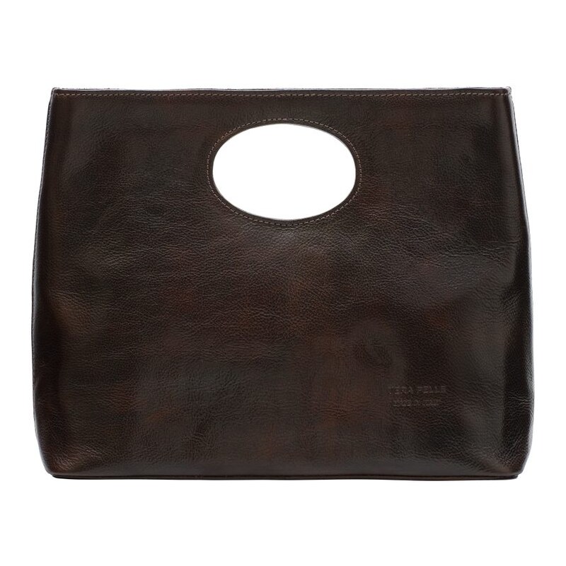 Glamorous by GLAM Santa Croce Kožená kabelka pevná do ruky - tmavo 28197262