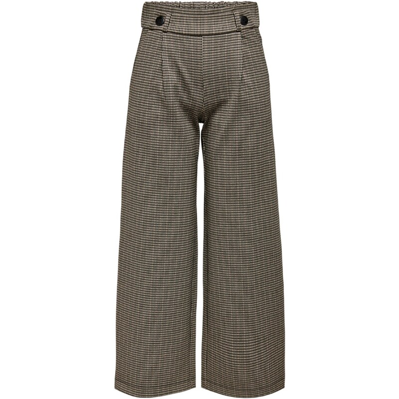 JDY Plisované nohavice JDYGeggo Mia kapučíno / čierna 28558559