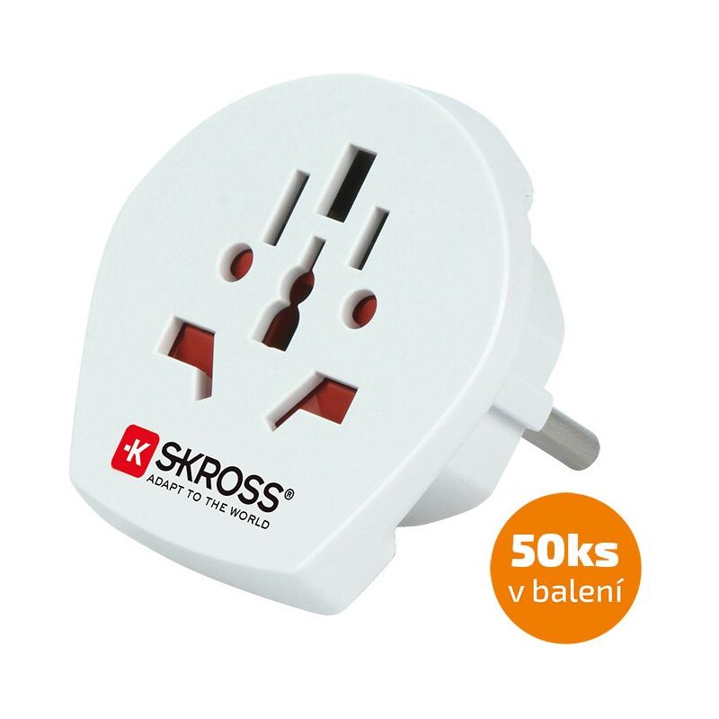 SKROSS cestovný adaptér pre cudzincov v ČR, 50-pack 62192194