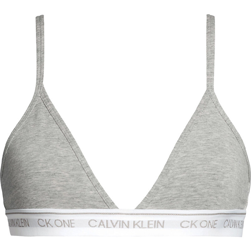 CALVIN KLEIN - CK ONE gray triangle podprsenka s nastaviteľnými 28270980