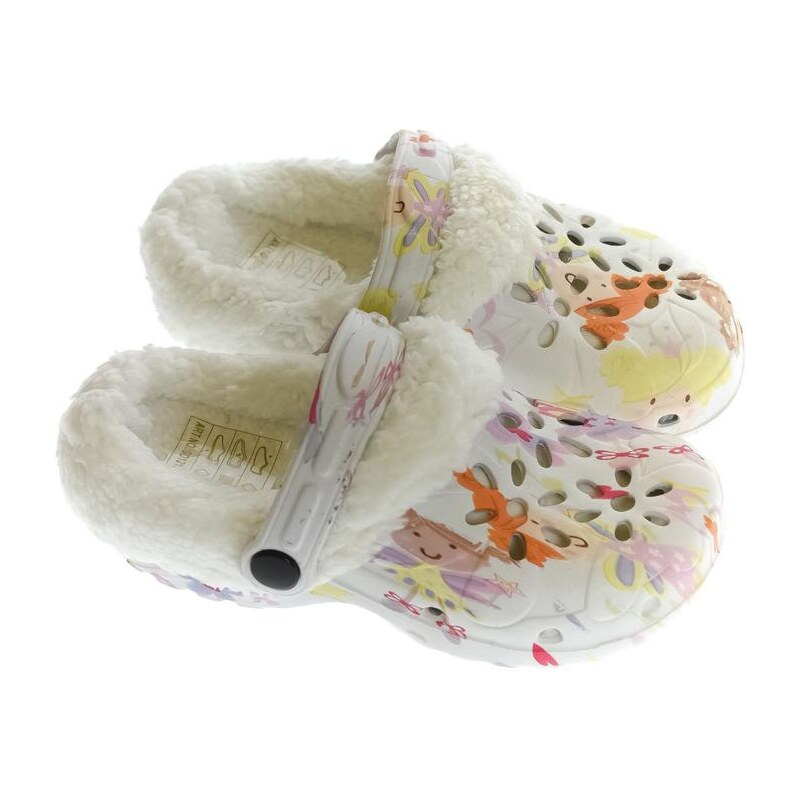 JOHN-C Detské biele crocsy ANGIE 28323669