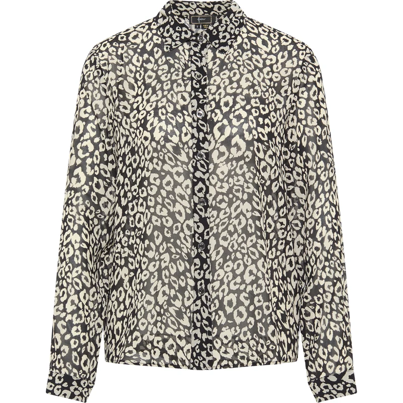 faina Blúzka čierna / biela ako vlna 65809393