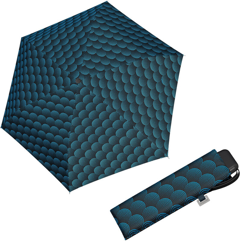 Doppler Mini Slim Carbonsteel TWISTER - dámsky plochý skladací dáždnik vínová