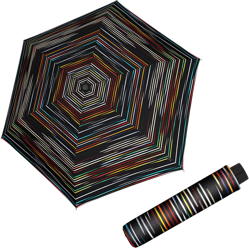 Doppler Havanna Fiber DESERT - dámsky ultraľahký mini dáždnik čierna