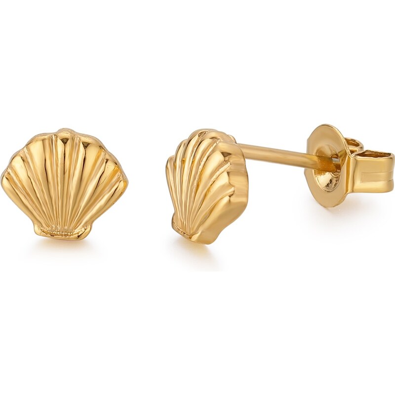 Troli Módne pozlátené náušnice mušle VEDE0149 G 66587739