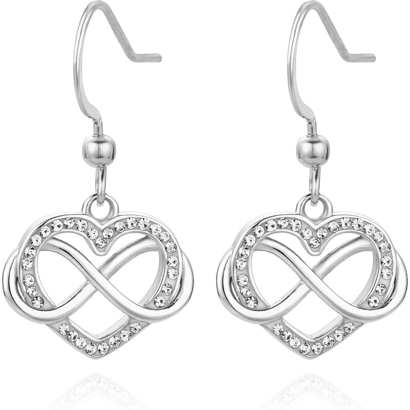 Troli Romantické oceľové náušnice Srdiečka VEDE0354S 66579881