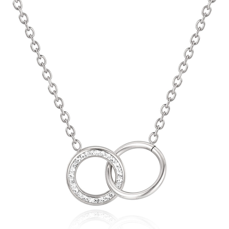 Troli Minimalistický oceľový náhrdelník VJMS004NS 66991467