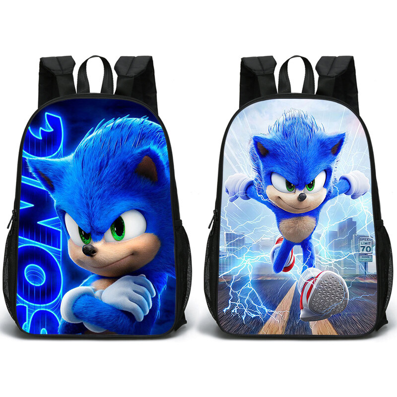 KONO Obojstranný študentský ruksak s potlačami Sonic vzor 1 52162025