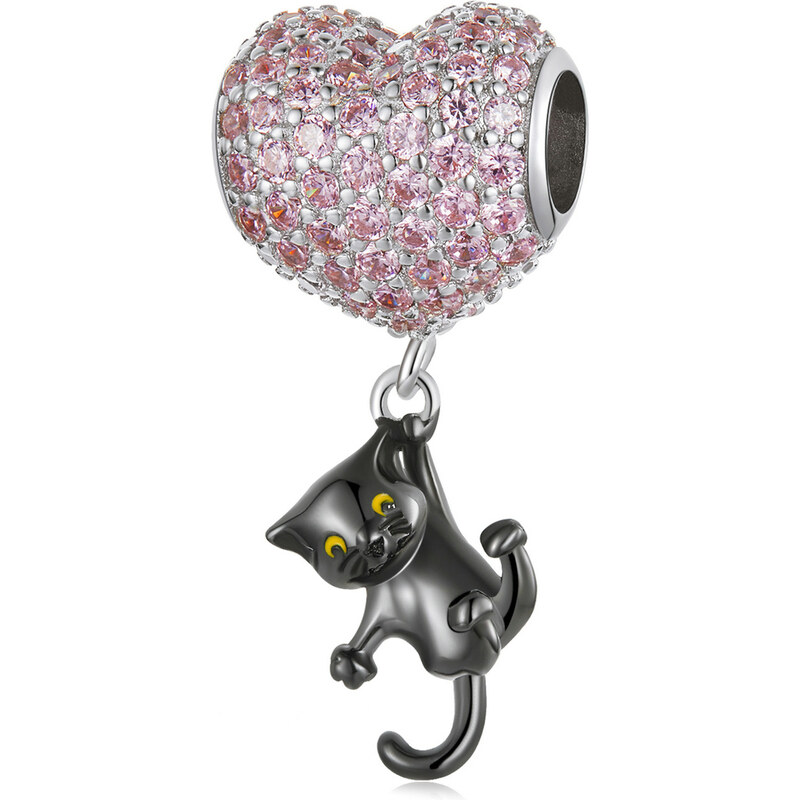 Emporial strieborný prívesok Milovaná mačka 55595632