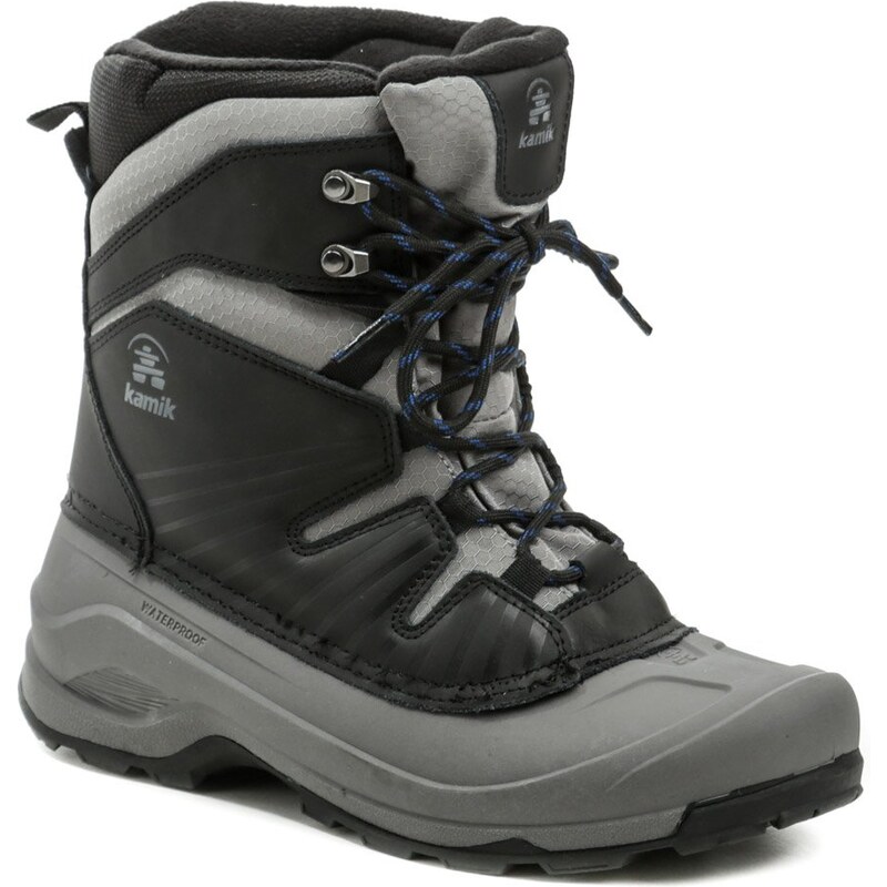 Kamik ICELAND čierno šedá pánska zimná obuv 29219416