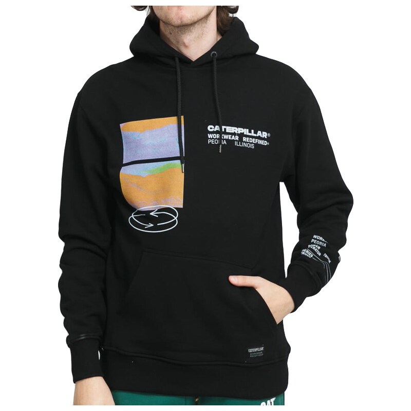 Caterpillar Fashion Pocket Hoodie Black 65396344