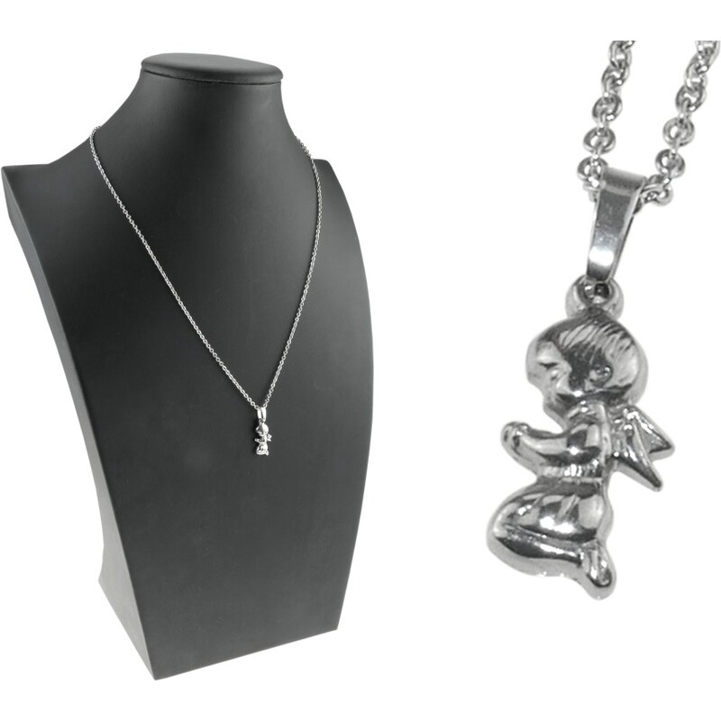 CITY STORM Oceľová dámska retiazka s príveskom anjelik 66888964