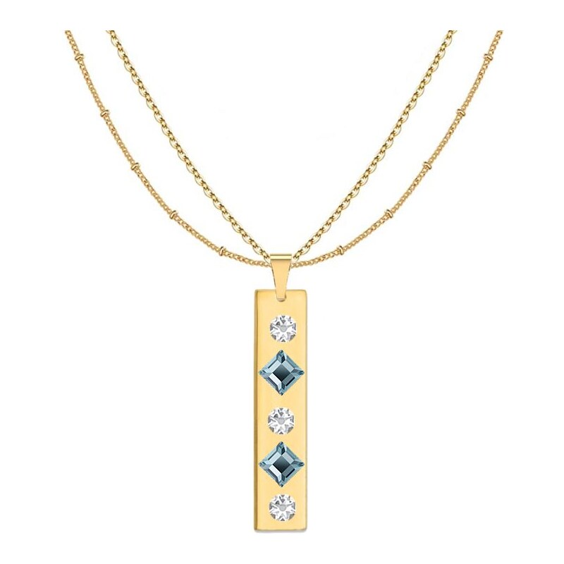 SWAROVSKI Elements Swarovski e. zlatý náhrdelník Patchwork s 28439329