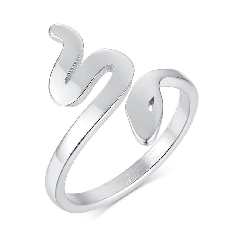 MSPERK Dámsky prsteň so vzorom hada z chirurgickej ocele