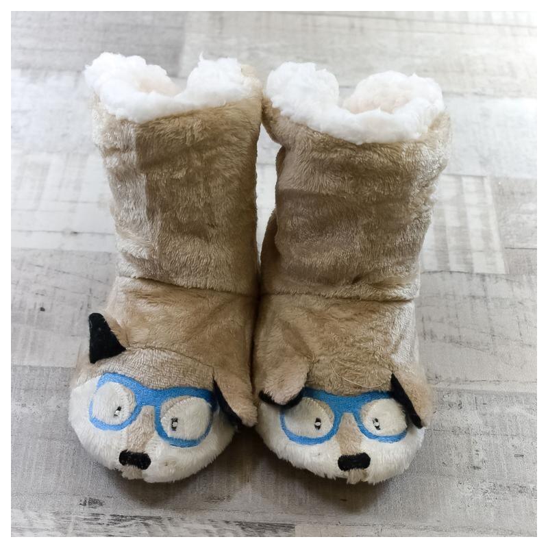 AURA.VIA Detské béžové papuče MONKY 28470231