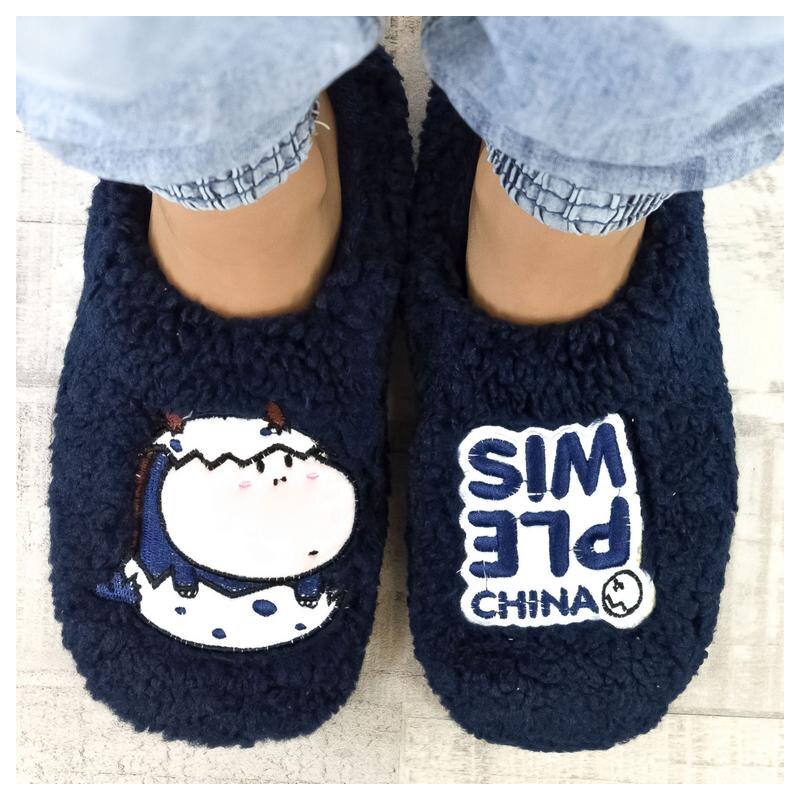 JOHN-C Unisex tmavomodré papuče PLEWIS 28470303