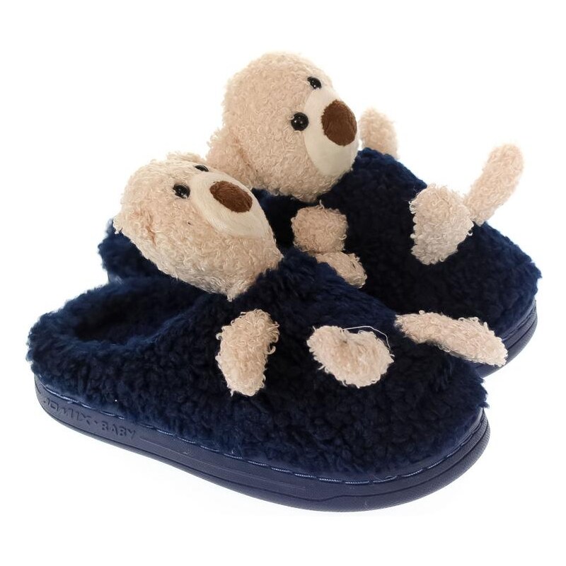 JOHN-C Detské tmavomodré papuče BRUM 28470343