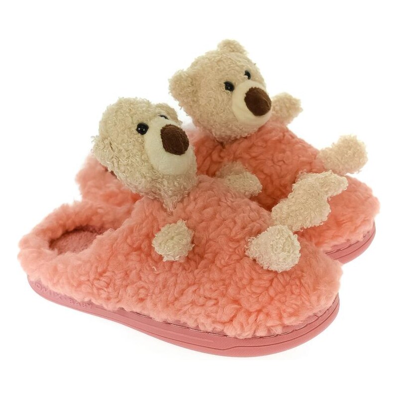 JOHN-C Detské oranžové papuče BRUM 28470344