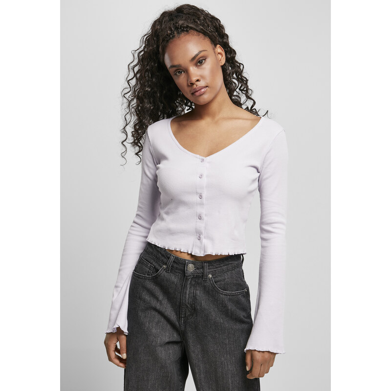 Urban Classics Womens sweater with cropped rib soft lilac 50655633