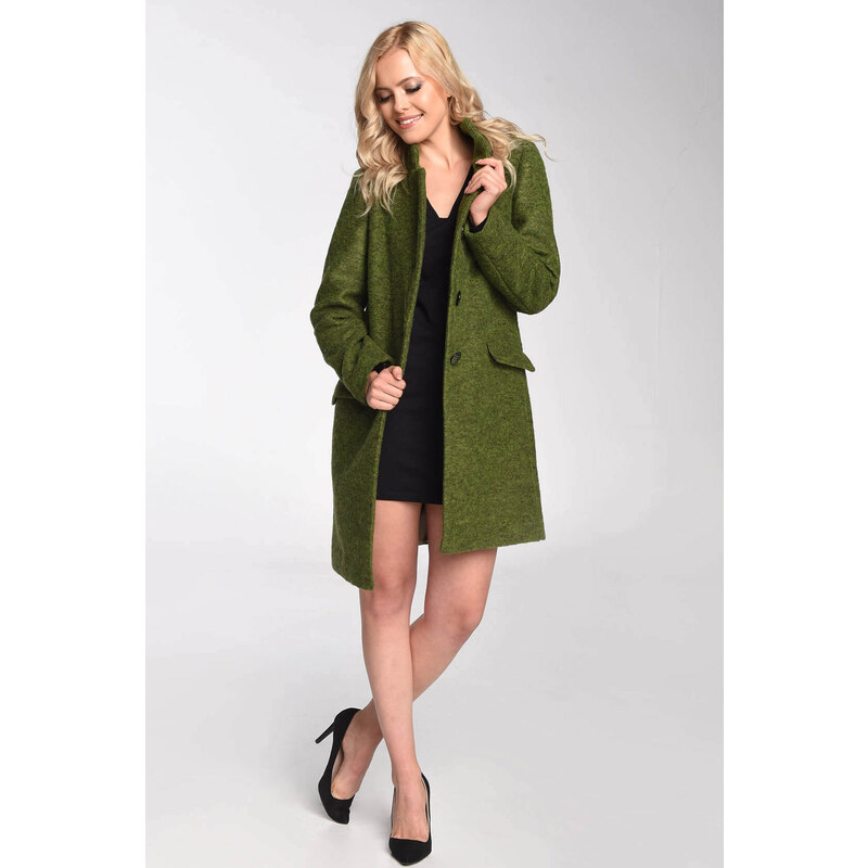 Glara Dámsky vlnený kabát na prechodné obdobie 28497146
