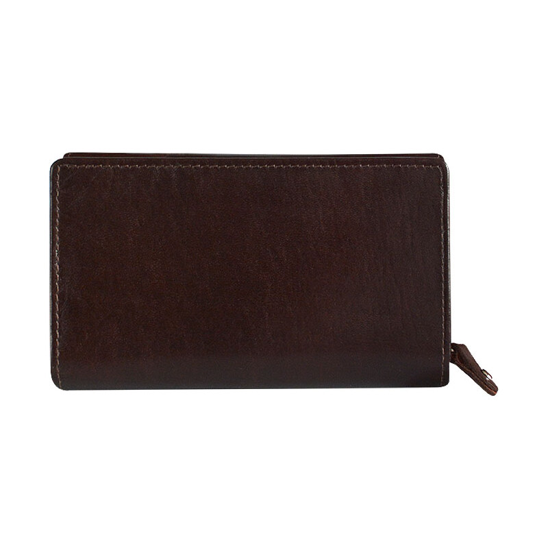 Mercucio Hnedá dámska peňaženka z kvalitnej kože stredných rozmerov