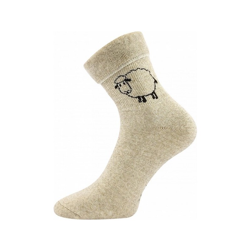 OVEČKANA vlnené teplé ponožky Boma Režná 35-38 1 pár 59019227