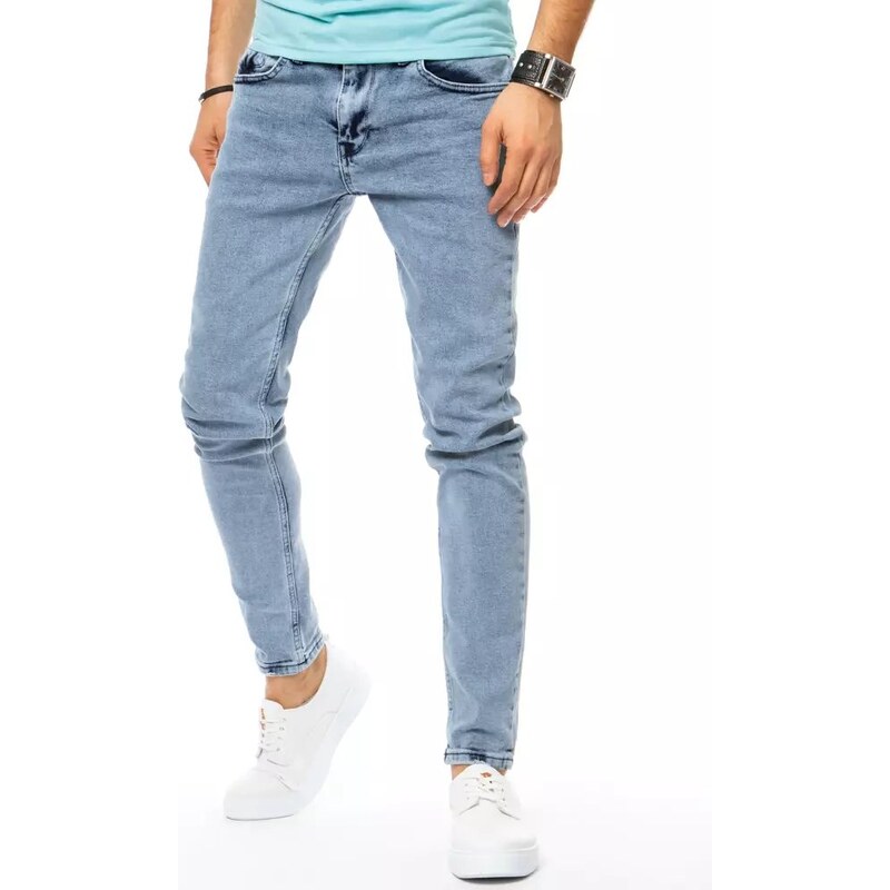 Dstreet Modré pánske džínsové nohavice
