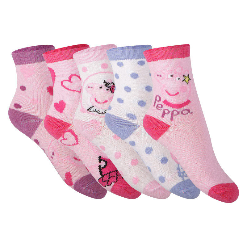 5PACK detské ponožky Cerdá Peppa Pig viacfarebné (2200007756) 15/16 26634005