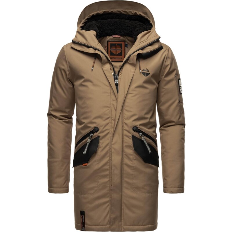STONE HARBOUR Zimná parka Ragaan svetlohnedá / čierna 54227837