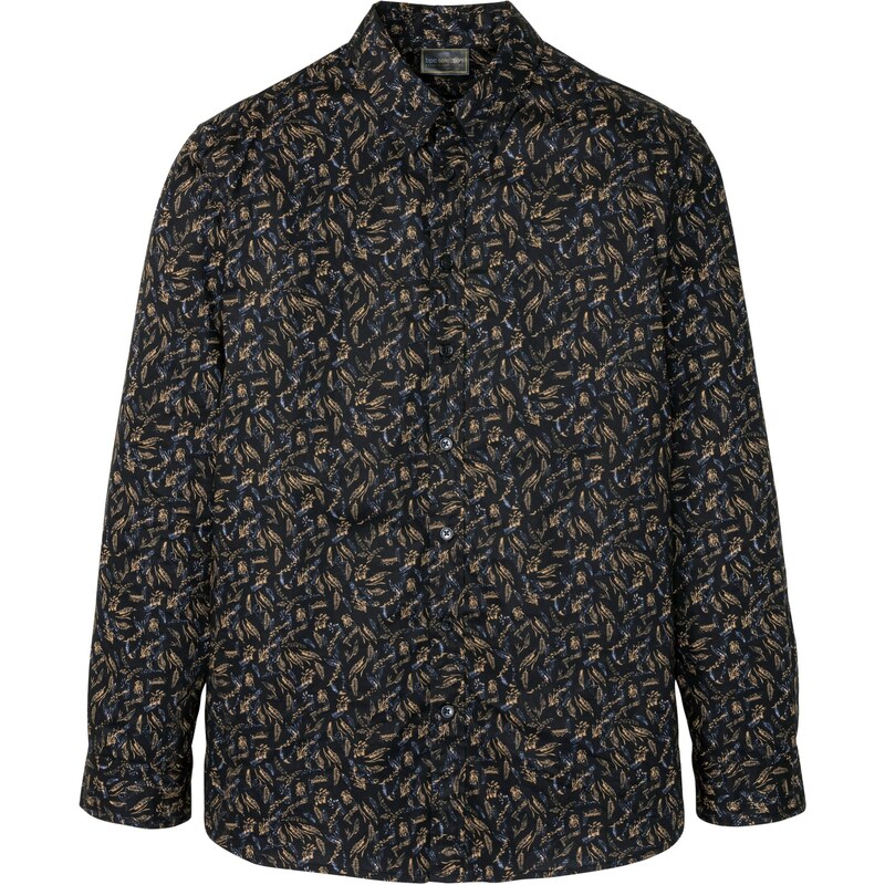 bonprix Košeľa s dlhým rukávom, z čistej bavlny, farba čierna 45667297