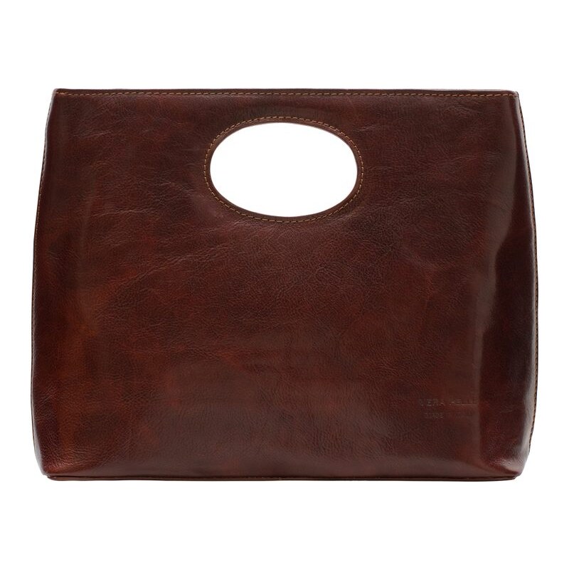 Glamorous by GLAM Santa Croce Kožená kabelka pevná do ruky - marrone 28197259