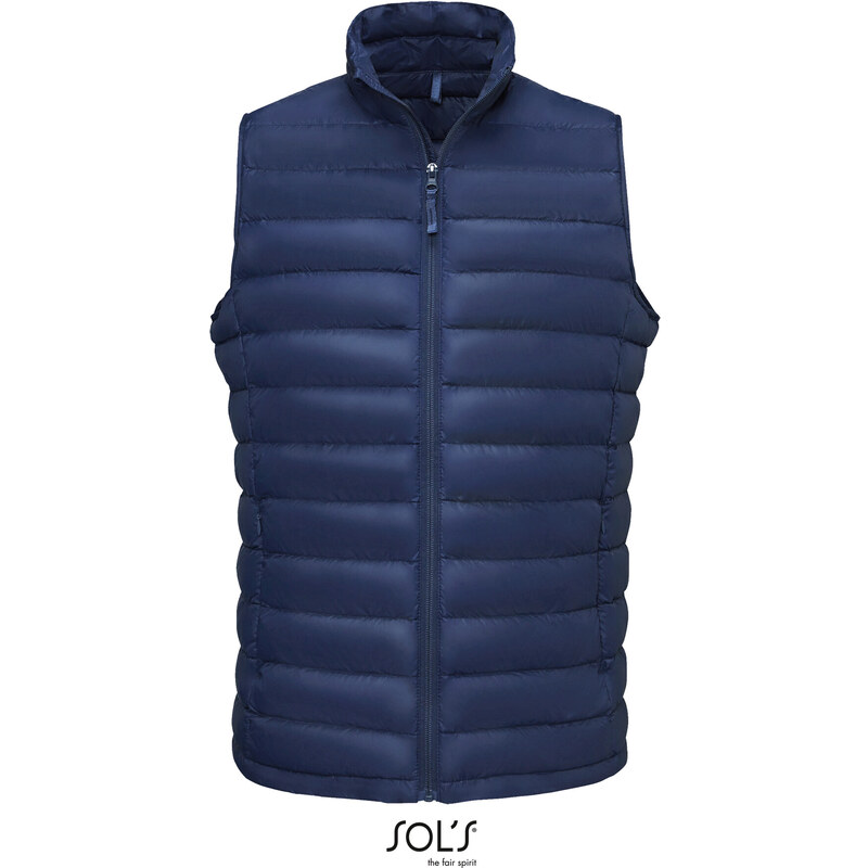 Pánská prošívaná péřová slim fit vesta se stojáčkem Sols 65850090