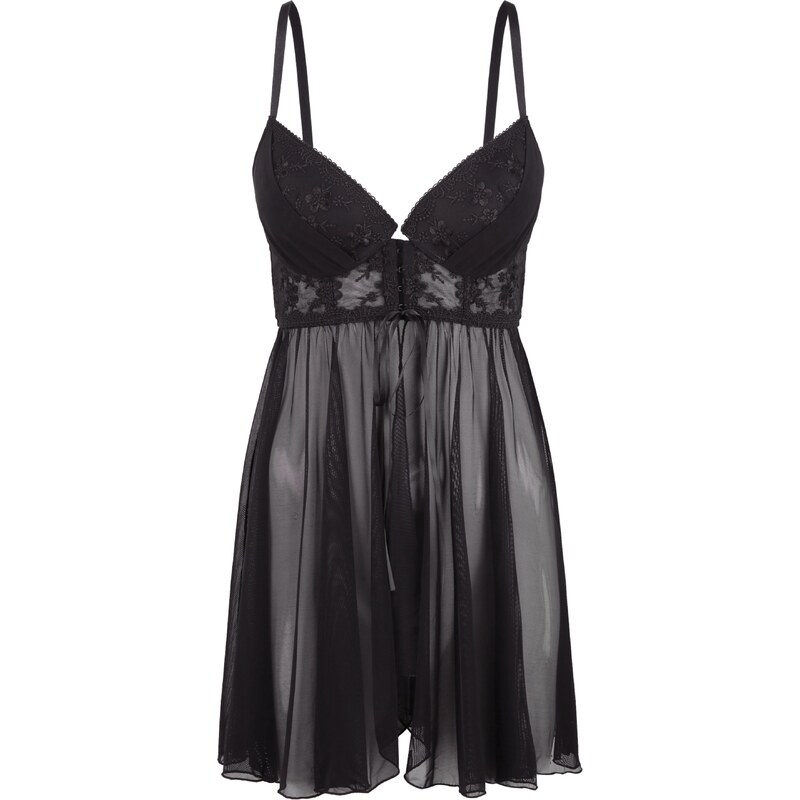 LASCANA Negližé Temptation čierna 28537403