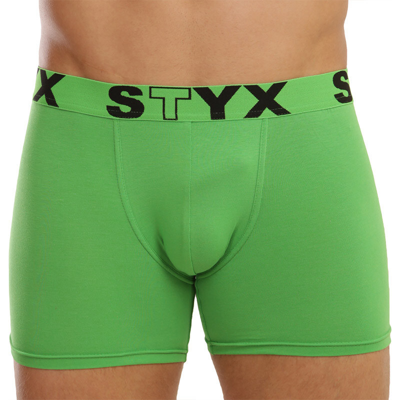 Pánske boxerky Styx long športová guma zelené (U1069) 29048426