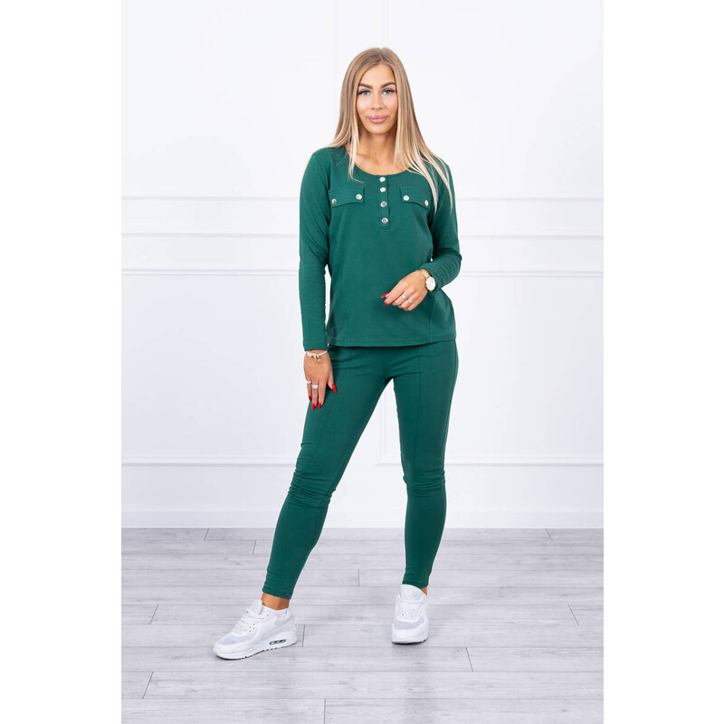 MladaModa Tepláková súprava z ozdobnými kovovými patentkami model 3D 28959371