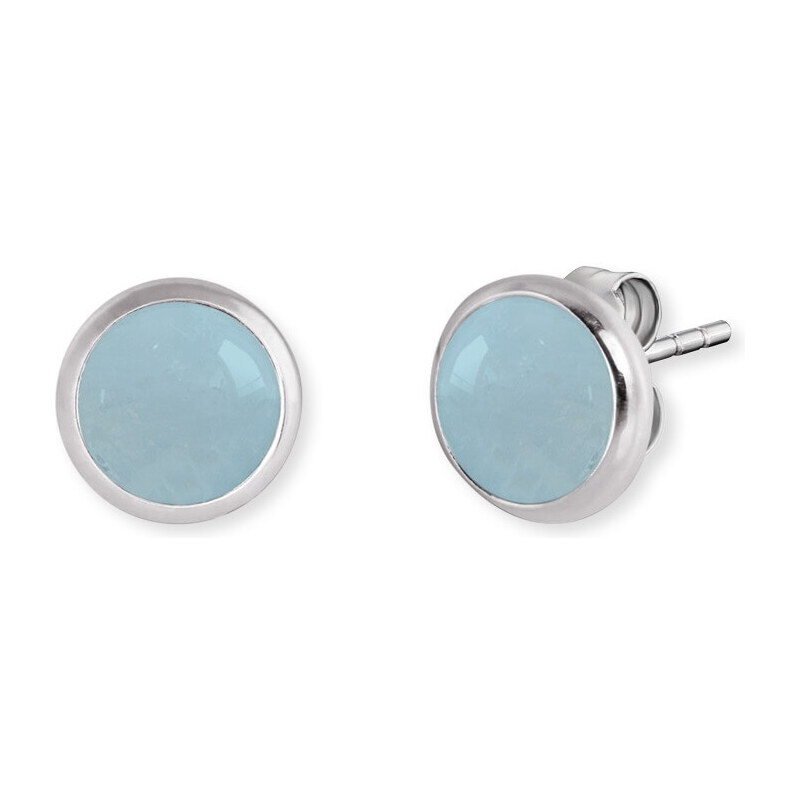 Engelsrufer Strieborné náušnice s modrým achátom ERE-BA-ST 66586511