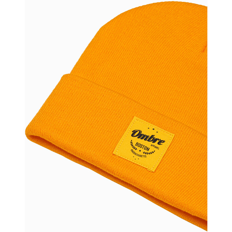 Ombre Clothing Pánska čapica - žltá H103