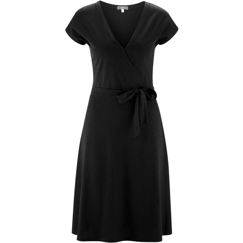 Glara Dámske bambusové šaty so zavinovacím efektom 36988317