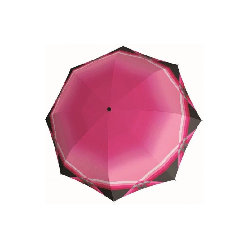 Ružový elegantný vystreľovací dámsky holový dáždnik Velma