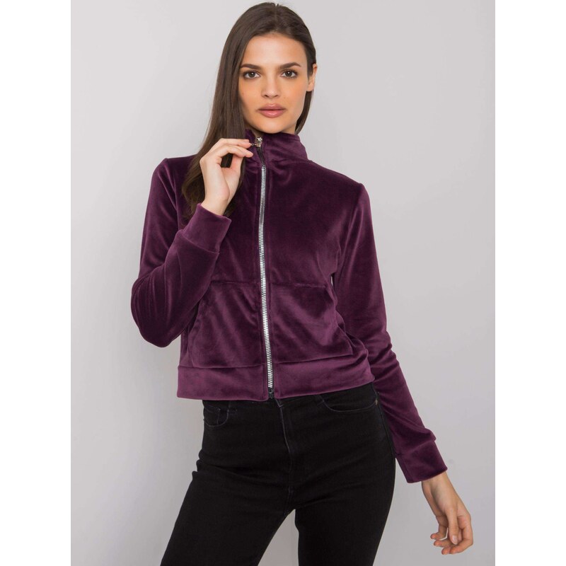 RUE PARIS Sweatshirt-RV-BL-7303.98P-dark purple 64792070