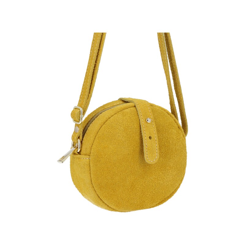 Kožené kabelka listonoška Vittoria Gotti žltá V20CMS 28781613