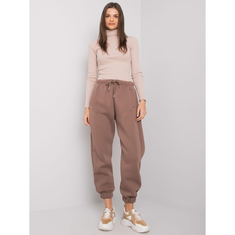 RUE PARIS Sweatpants-RV-DR-7205.74-brown 64664033